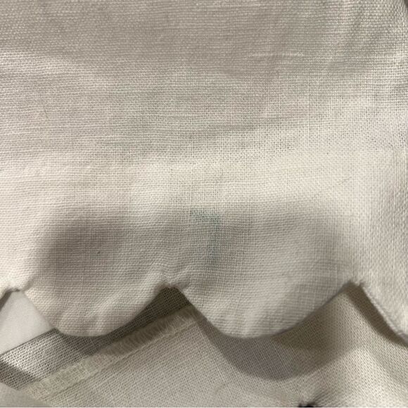 J.CREW | Solid Scalloped Linen Blend Shorts Size 0 - Picture 4 of 7